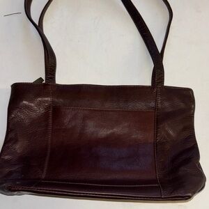 WILSONS LEATHER “ADVENTURE BOUND”BROWN LEATHER TOTE/SHOULDER BAG MEDIUM SIZE